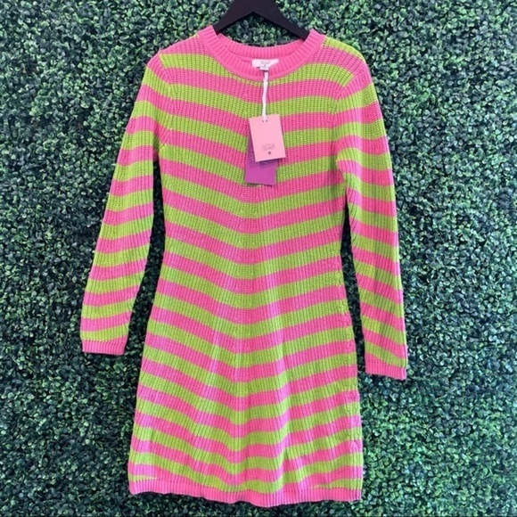 NWT Victor Glemaud x Target Women’s Striped Long Sleeve Dress - Picture 4 of 6
